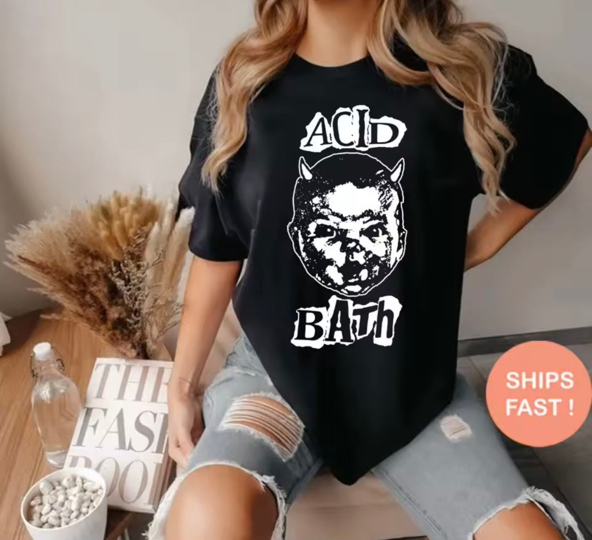 Acid bath baby shirt